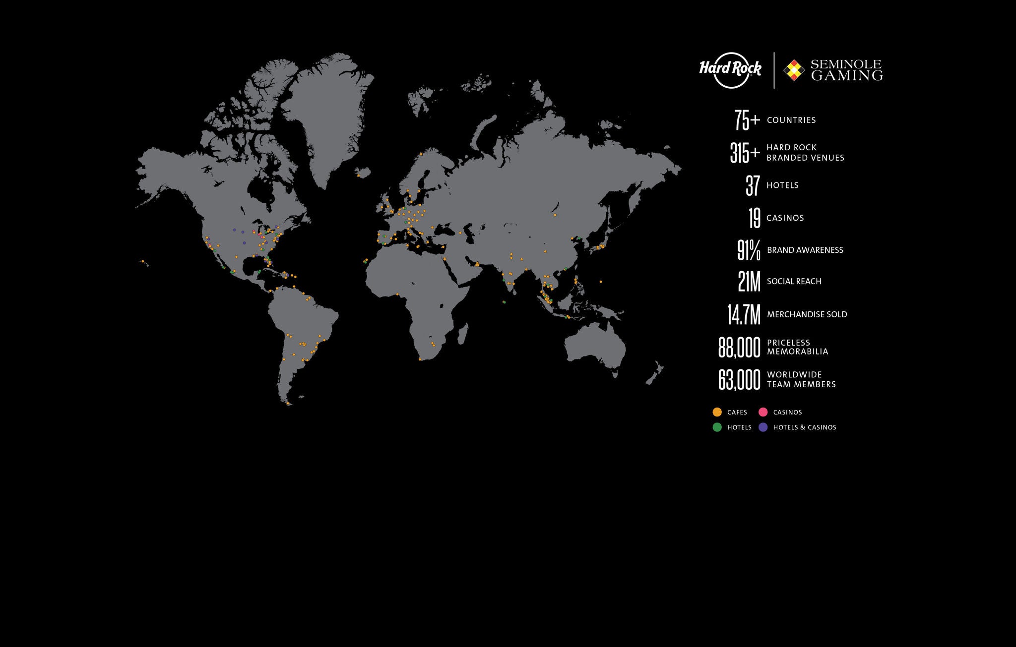 Map displays Hard Rock global growth